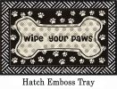 Hatch Embossed Wipe Your Paws Dimensions Doormat - 19 x 30