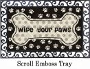 Hatch Embossed Wipe Your Paws Dimensions Doormat - 19 x 30