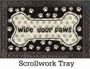 Hatch Embossed Wipe Your Paws Dimensions Doormat - 19 x 30