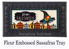 Witch Hat and Pumpkins Sassafras Mat - 10 x 22 Insert Doormat