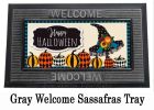 Witch Hat and Pumpkins Sassafras Mat - 10 x 22 Insert Doormat