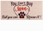 Sassafras You Can't Buy Love Switch Mat - 10 x 22 Insert Doormat