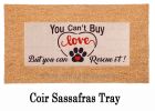 Sassafras You Can't Buy Love Switch Mat - 10 x 22 Insert Doormat