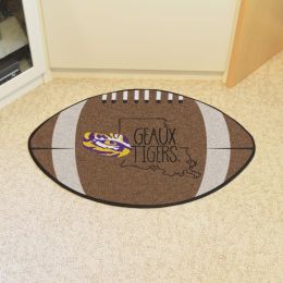 Louisiana State University Ball-Shaped Area Rugs (Ball Shaped Area Rugs: Southern Style Football)