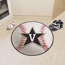 Vanderbilt University Ball Shaped Area Rugs (Ball Shaped Area Rugs: Baseball)