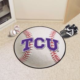 Texas Christian University Ball Shaped Area Rugs (Ball Shaped Area Rugs: Baseball)
