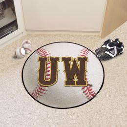 University of Wyoming UW Logo Ball Shaped Area Rugs (Ball Shaped Area Rugs: Baseball)