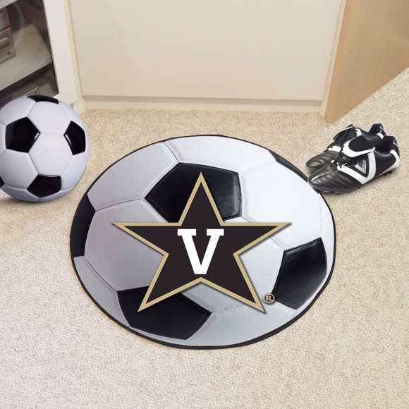 Vanderbilt University Ball Shaped Area Rugs (Ball Shaped Area Rugs: Soccer Ball)