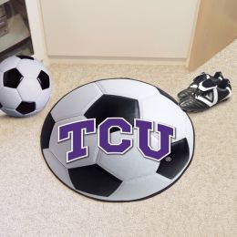 Texas Christian University Ball Shaped Area Rugs (Ball Shaped Area Rugs: Soccer Ball)