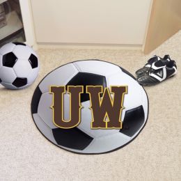 University of Wyoming UW Logo Ball Shaped Area Rugs (Ball Shaped Area Rugs: Soccer Ball)