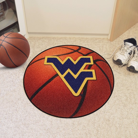 West Virginia University Ball Shaped Area Rugs (Ball Shaped Area Rugs: Basketball)