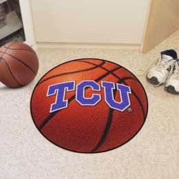 Texas Christian University Ball Shaped Area Rugs (Ball Shaped Area Rugs: Basketball)