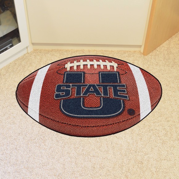 Utah State University Ball Shaped Area Rugs (Ball Shaped Area Rugs: Football)