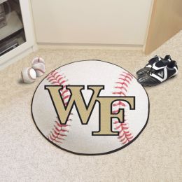 Wake Forest University Ball Shaped Area Rugs (Ball Shaped Area Rugs: Baseball)