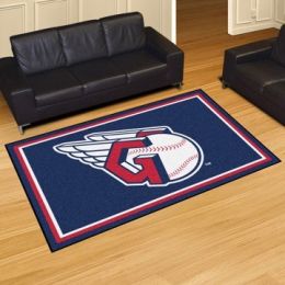 Cleveland Guardians Area Rug â€“ Nylon 5 x 8 (Field & Logo: Logo or Mascot)