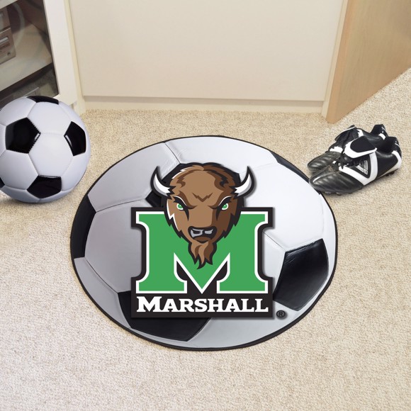 Marshall University Ball Shaped Area Rugs (Ball Shaped Area Rugs: Soccer Ball)
