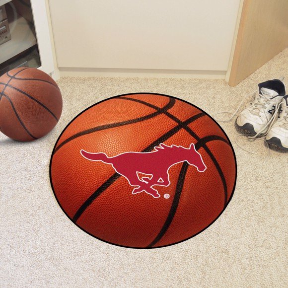 Southern Methodist University Ball-Shaped Area Rugs (Ball Shaped Area Rugs: Basketball)