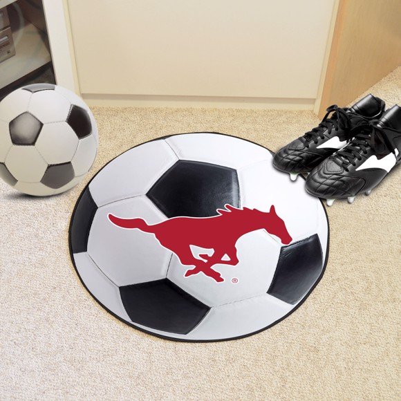 Southern Methodist University Ball-Shaped Area Rugs (Ball Shaped Area Rugs: Soccer Ball)