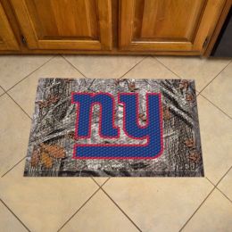 New York Giants Scrapper Doormat - 19 x 30 rubber (Field & Logo: Camo & Logo)