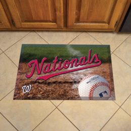 Washington Nationals Scrapper Doormat - 19 x 30 Rubber (Field & Logo: Baseball Field)
