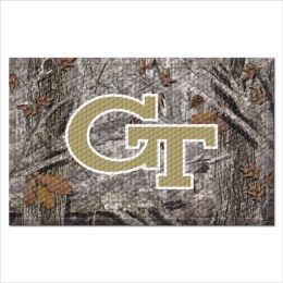 Georgia Scrapper Doormat - 19 x 30 rubber (Camo or Field Design: Football: Camo)