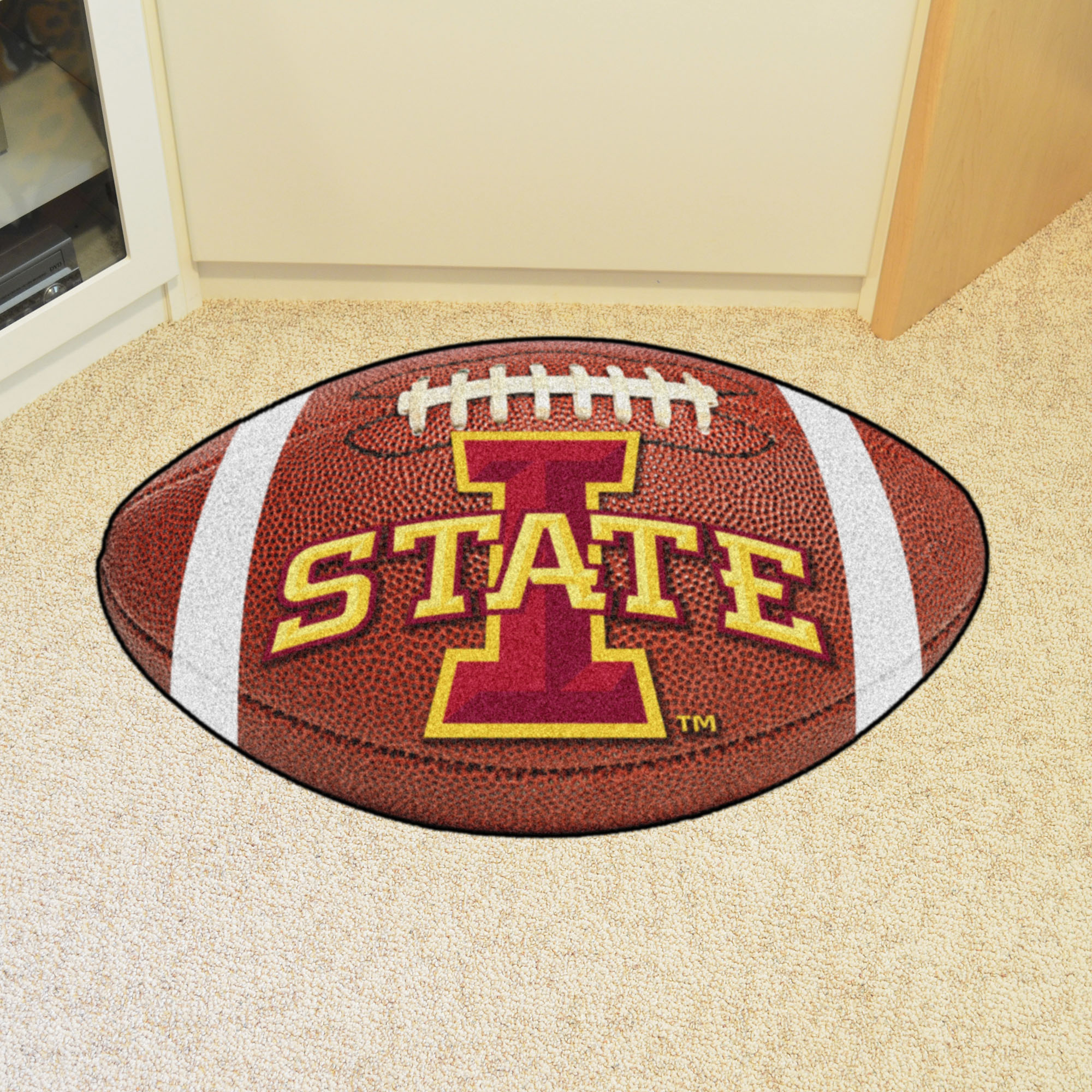 Iowa State University Ball-Shaped Area Rugs (Ball Shaped Area Rugs: Football)