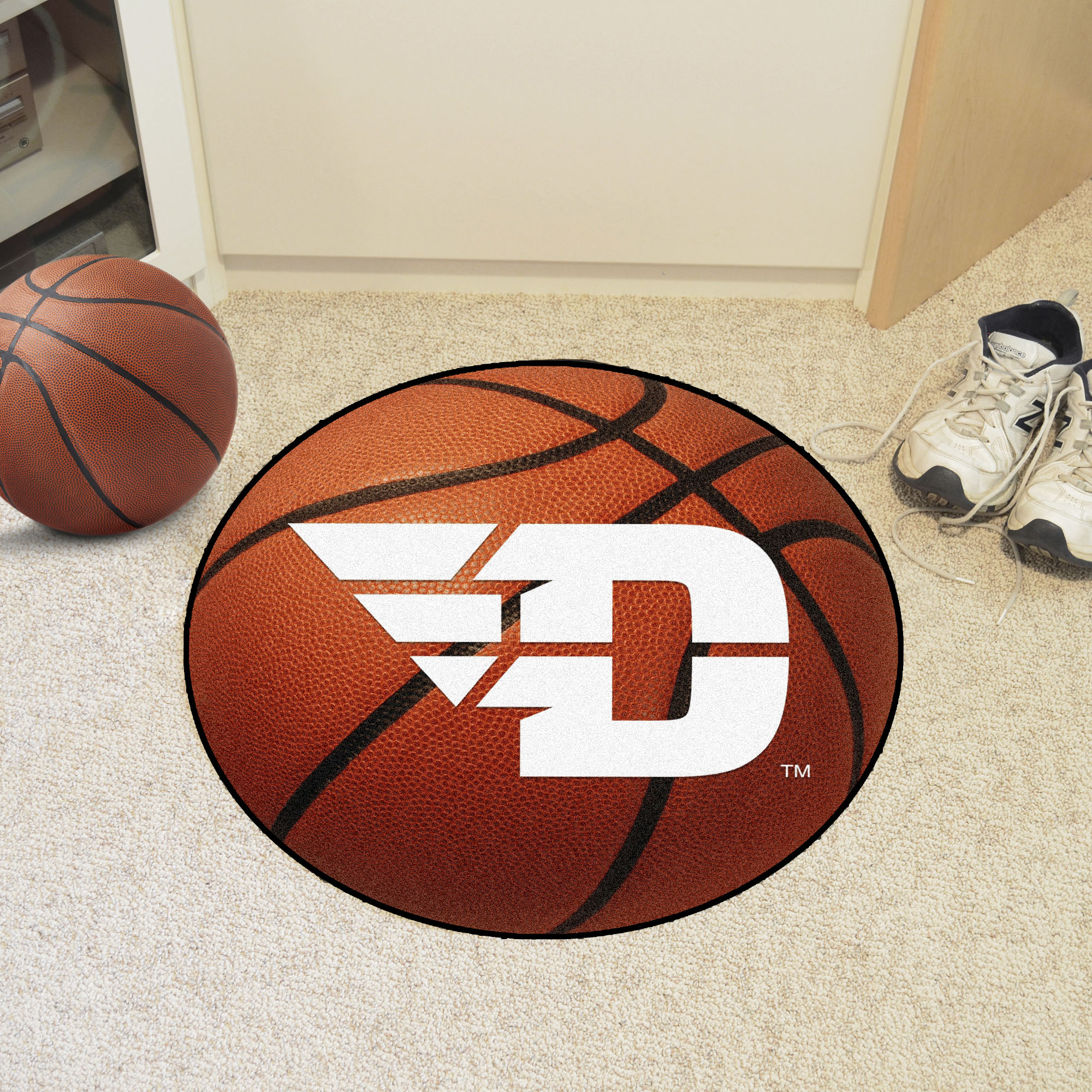 University of Dayton Ball Shaped Area rugs (Ball Shaped Area Rugs: Basketball)