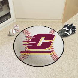 Central Michigan University Ball-Shaped Area Rugs (Ball Shaped Area Rugs: Baseball)