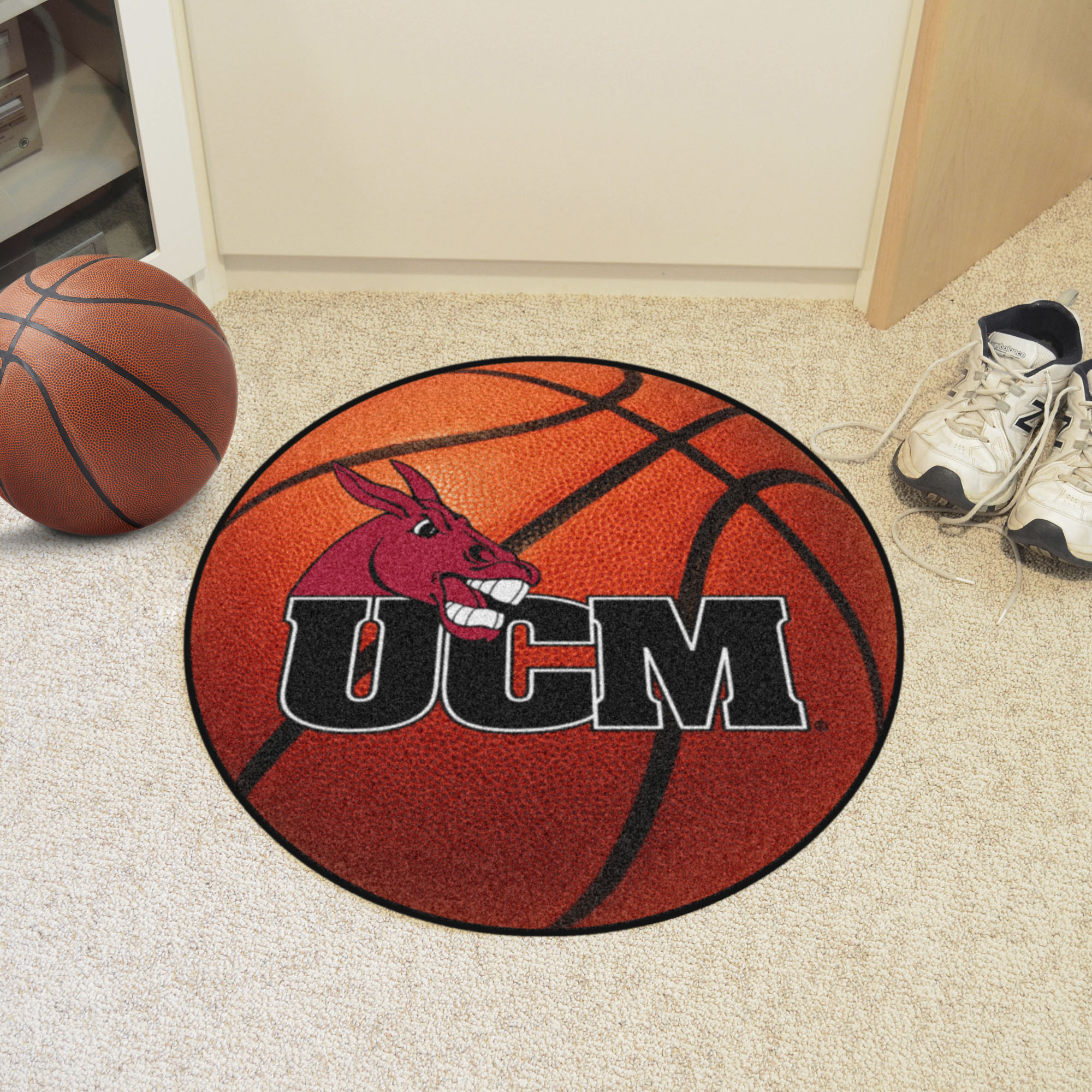 University of Central Missouri Mules Ball Shaped Area Rugs (Ball Shaped Area Rugs: Basketball)