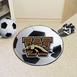 Western Michigan University Broncos Ball Shaped Area Rugs (Ball Shaped Area Rugs: Soccer Ball)