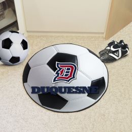 Duquesne University Ball Shaped Area rugs (Ball Shaped Area Rugs: Soccer Ball)