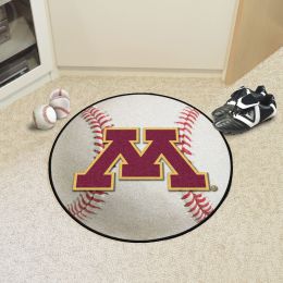University of Minnesota Golden Gophers Ball Shaped Area Rugs (Ball Shaped Area Rugs: Baseball)