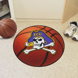 East Carolina University Ball Shaped Area rugs (Ball Shaped Area Rugs: Basketball)