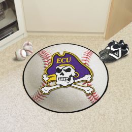 East Carolina University Ball Shaped Area rugs (Ball Shaped Area Rugs: Baseball)