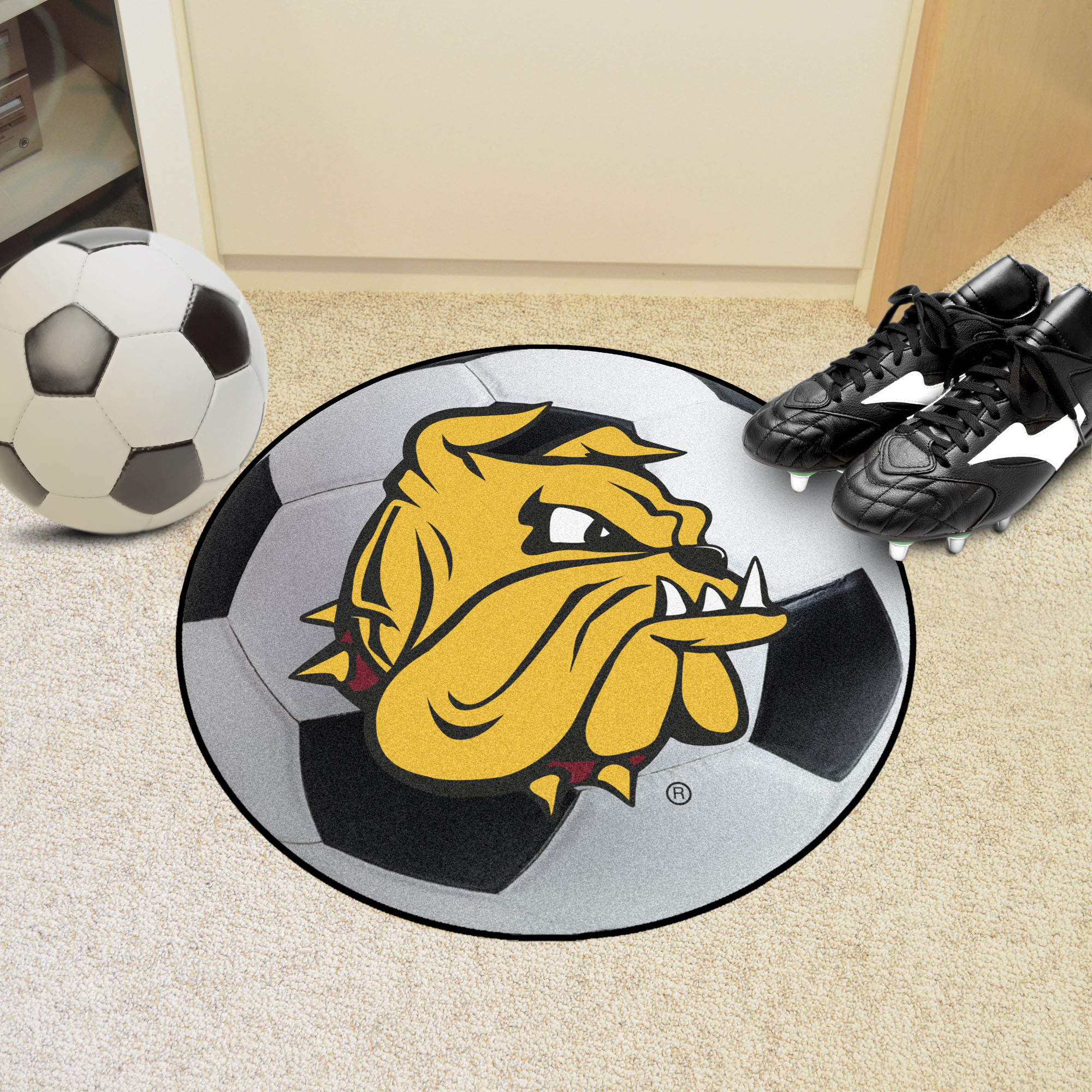 University of Duluth Duluth Ball Shaped Area Rugs (Ball Shaped Area Rugs: Soccer Ball)