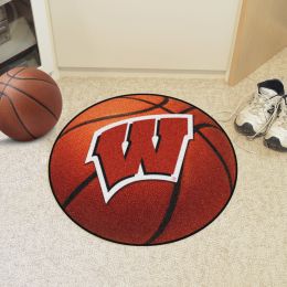 University of Wisconsin Ball Shaped Area Rugs (Ball Shaped Area Rugs: Basketball)