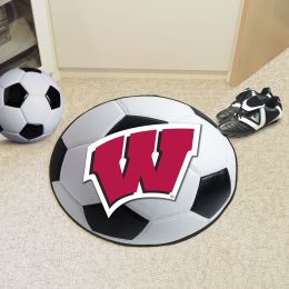 University of Wisconsin Ball Shaped Area Rugs (Ball Shaped Area Rugs: Soccer Ball)