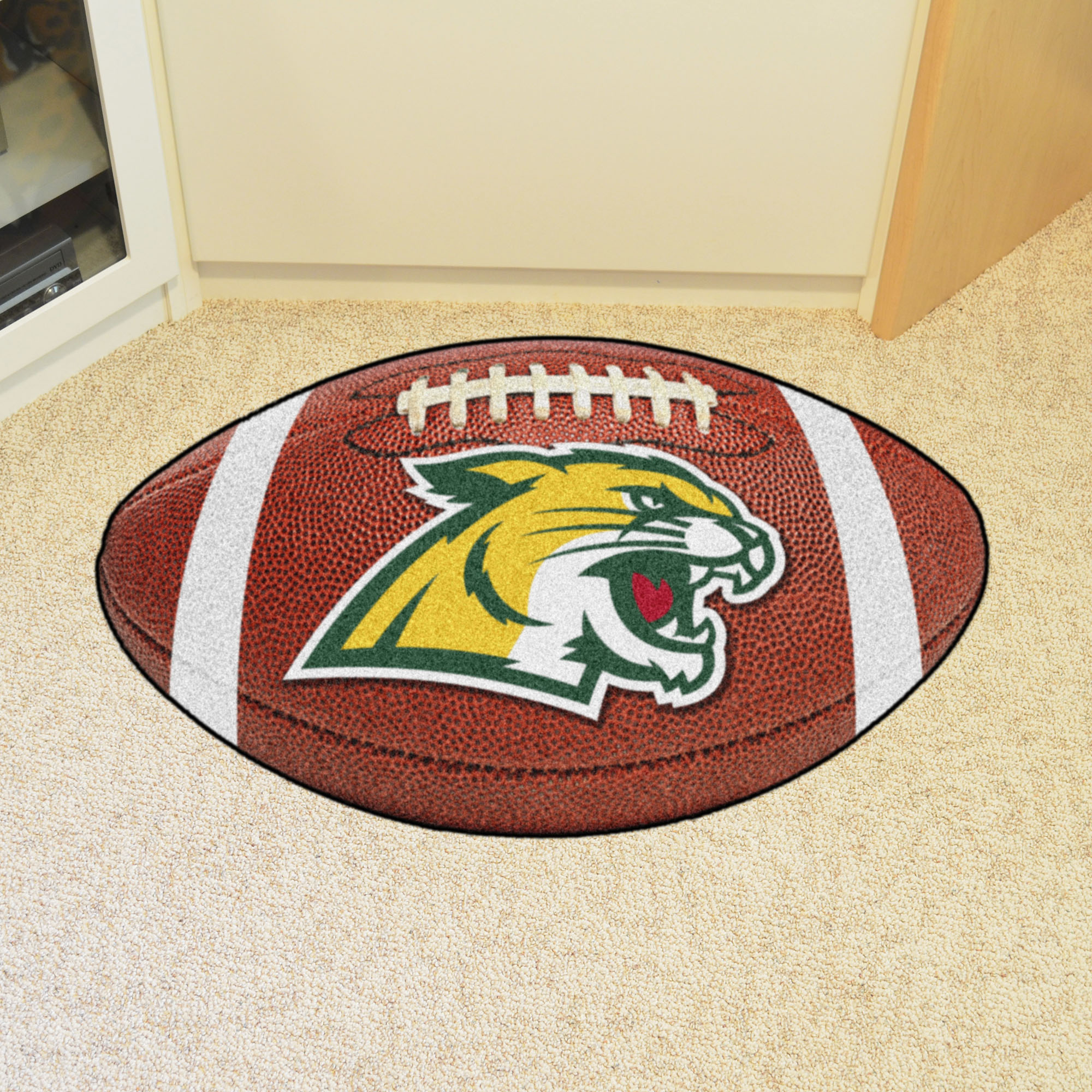 Northern Michigan University Wildcats Ball Shaped Area Rugs (Ball Shaped Area Rugs: Football)