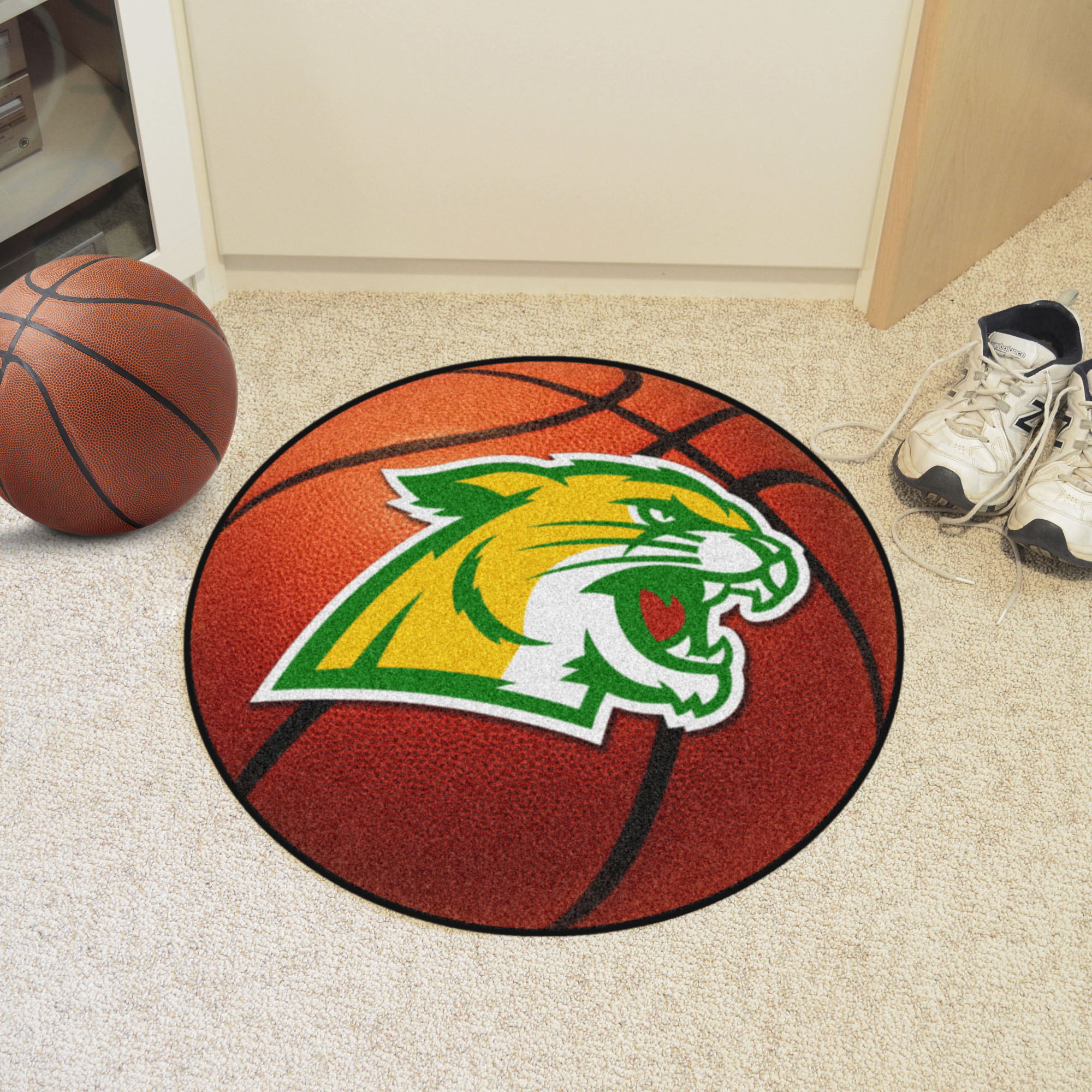 Northern Michigan University Wildcats Ball Shaped Area Rugs (Ball Shaped Area Rugs: Basketball)