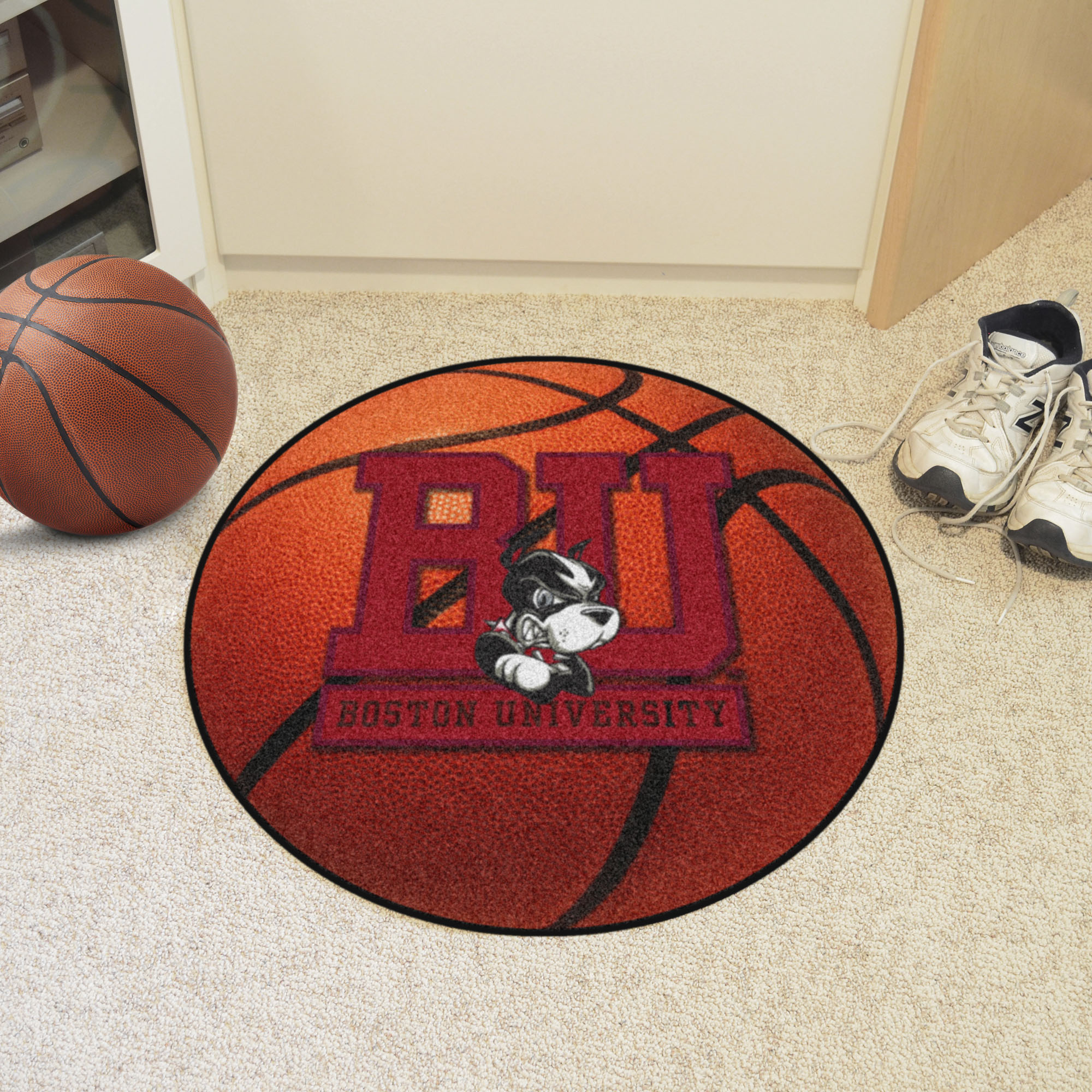 Boston University Ball-Shaped Area Rugs (Ball Shaped Area Rugs: Basketball)