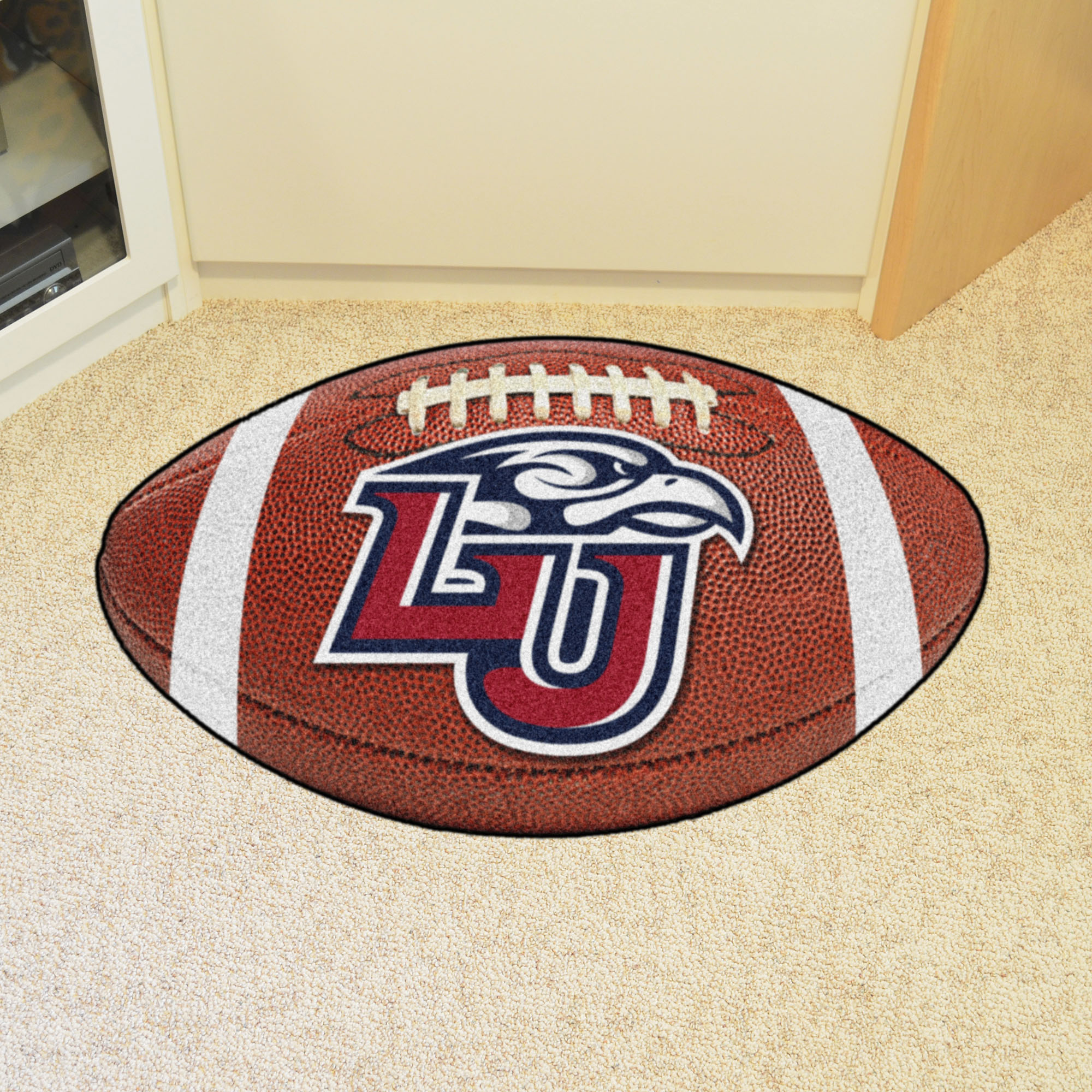 Liberty University Ball Shaped Area Rugs (Ball Shaped Area Rugs: Football)