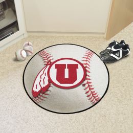 University of Utah Utes Ball Shaped Area Rugs (Ball Shaped Area Rugs: Baseball)