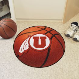 University of Utah Utes Ball Shaped Area Rugs (Ball Shaped Area Rugs: Basketball)