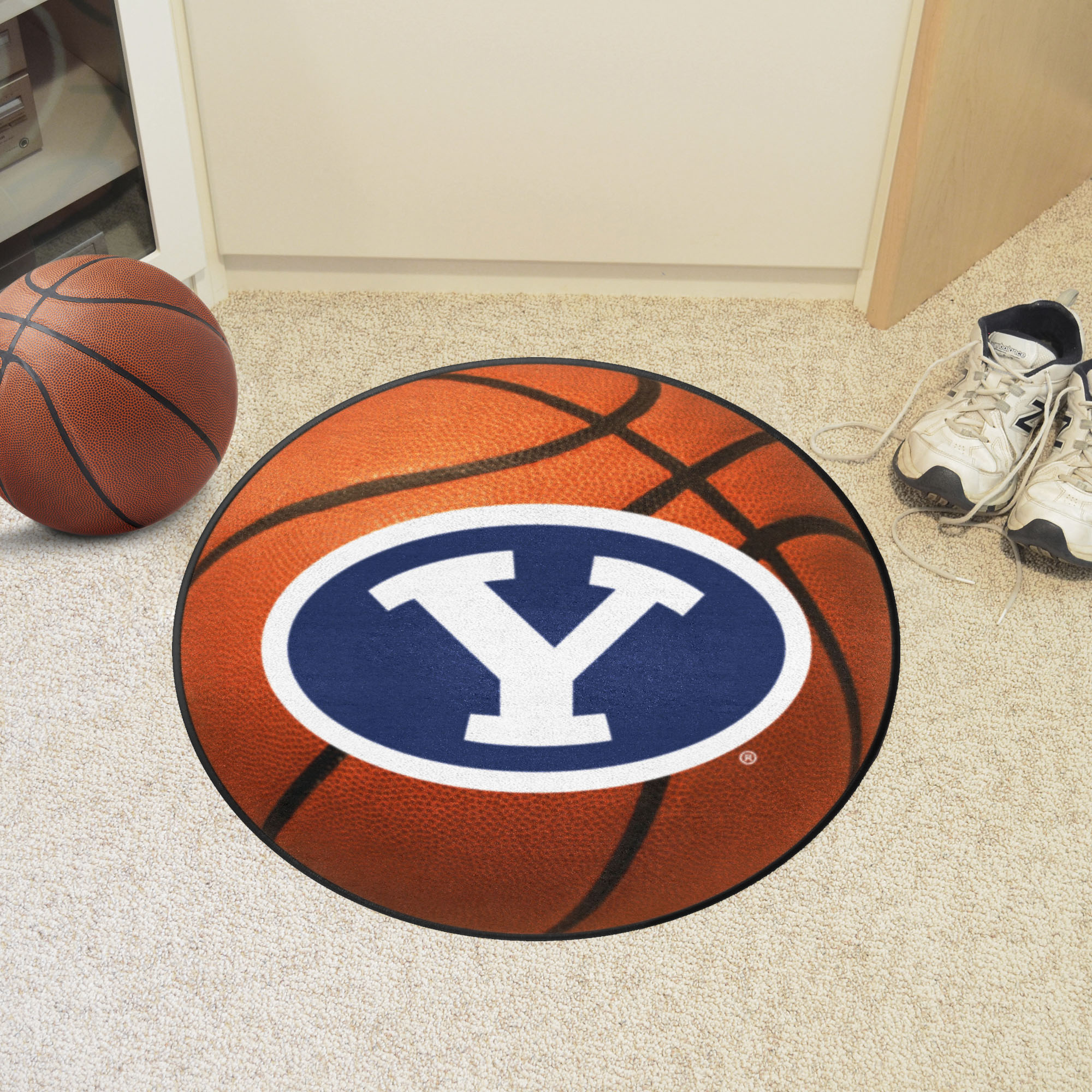 Brigham Young University Ball Shaped Area Rugs (Ball Shaped Area Rugs: Basketball)