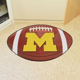 University of Michigan Ball Shaped Area Rugs (Ball Shaped Area Rugs: Football)