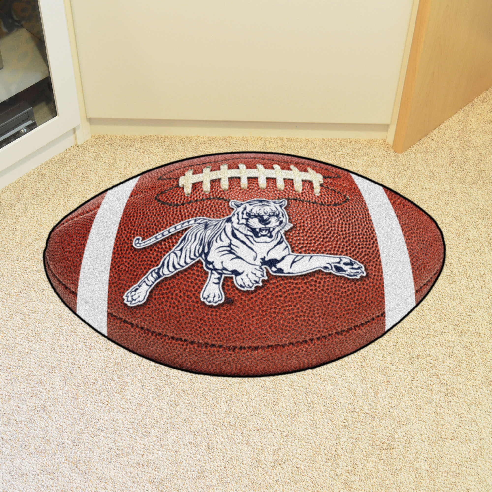 Jackson State University Ball Shaped Area Rugs (Ball Shaped Area Rugs: Football)