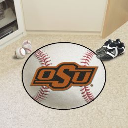 Oklahoma State University Ball Shaped Area Rugs (Ball Shaped Area Rugs: Baseball)