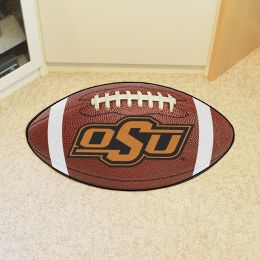 Oklahoma State University Ball Shaped Area Rugs (Ball Shaped Area Rugs: Football)