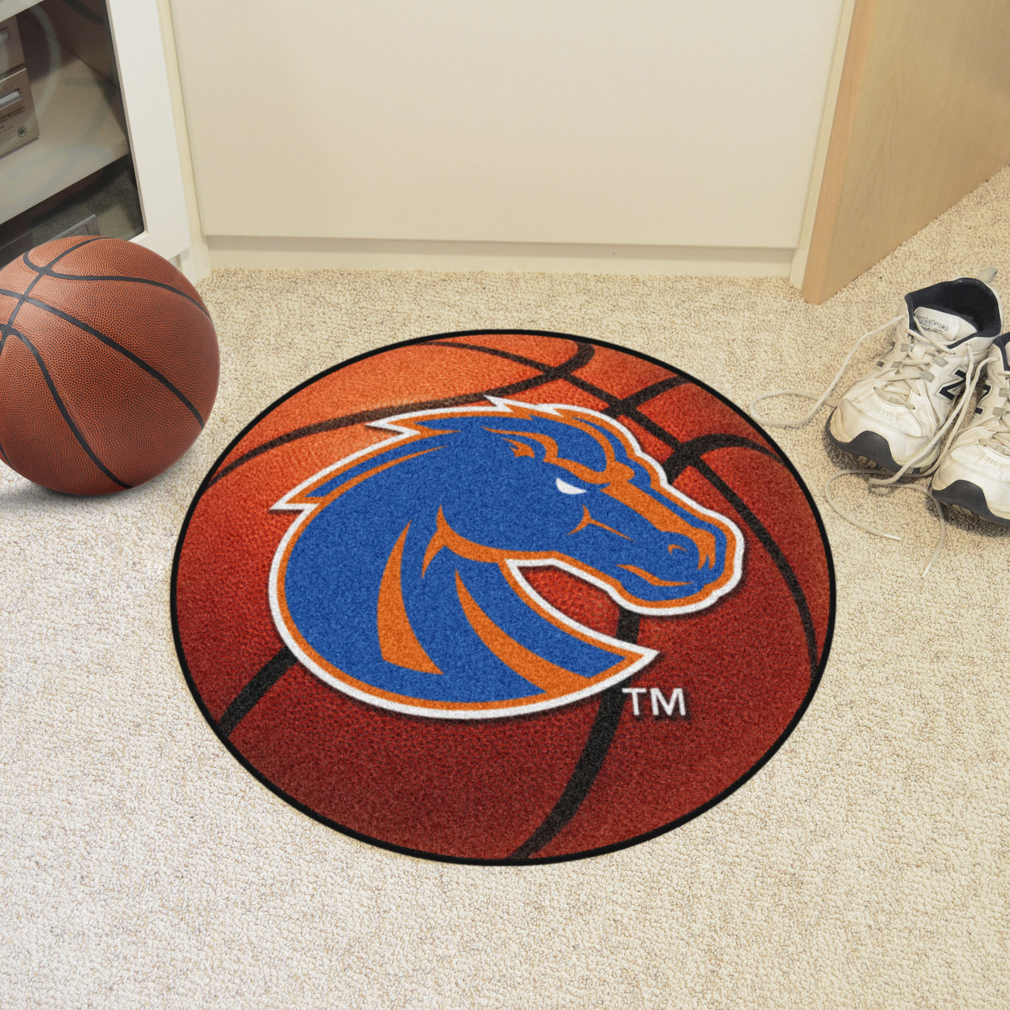 Boise State University Area Rugs - Nylon Ball Shaped (Ball Shaped Area Rugs: Basketball)