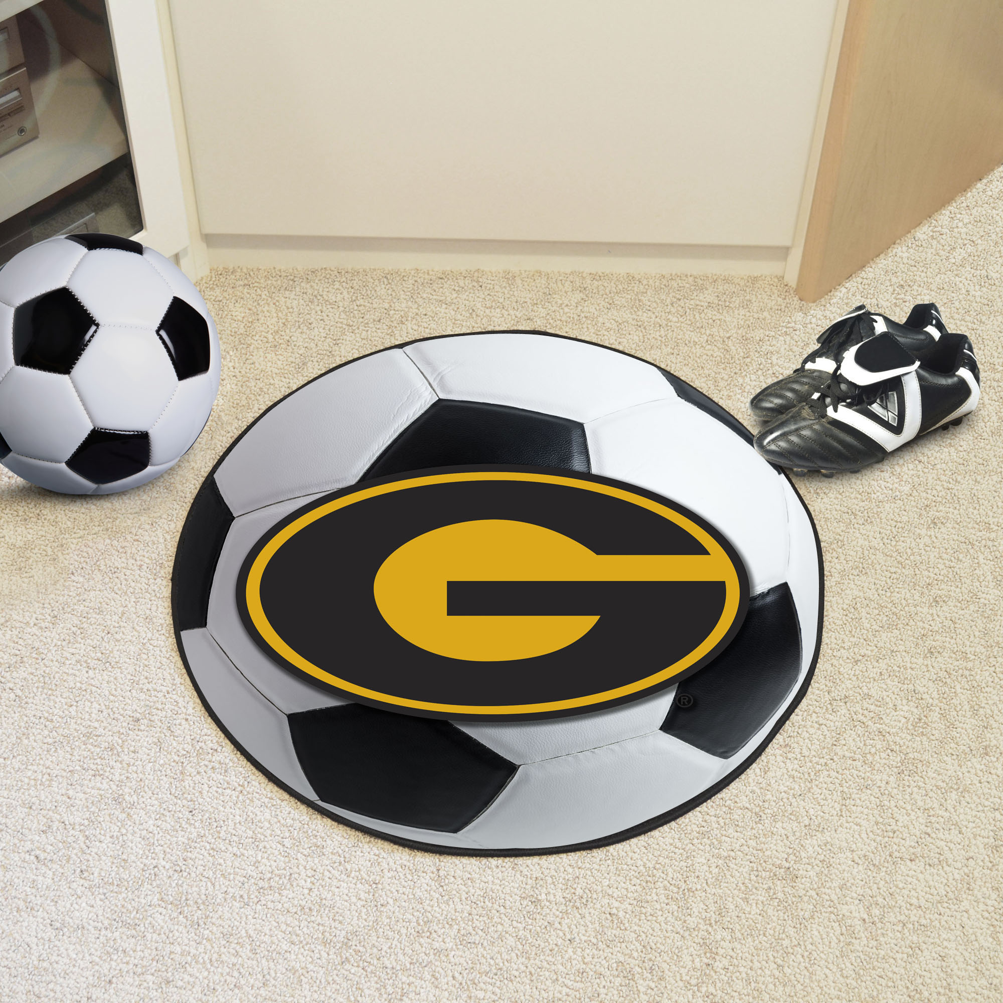 Grambling State University Ball Shaped Area rugs (Ball Shaped Area Rugs: Soccer Ball)